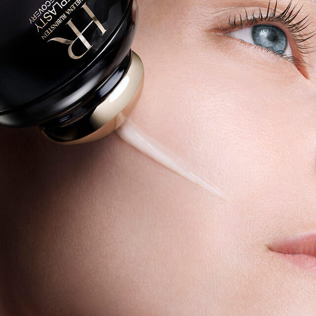 Helena Rubinstein Replasty Age Recovery Eye & Face Contour Concentrate applied to a woman's face near the eye area.